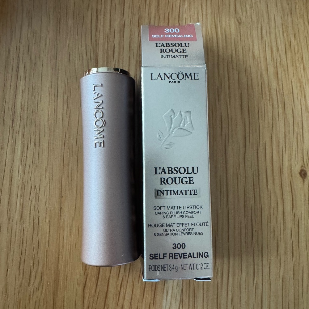 New! 💋💄Lancome L'Absolu Rouge Intimatte soft matte lipstick 300 Self Revealing - Picture 4 of 10